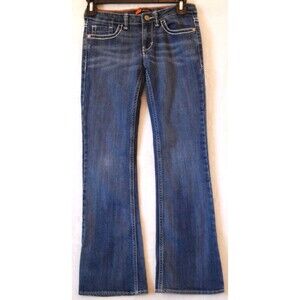 Levi’s Girls Boot Cut Jeans Adjustable Waist Size 10 Medium Wash 5 Pocket